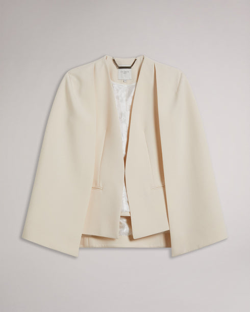 DANNIO-Outerwear-Structured Hip Length Cape With Waistcoat- Ted Baker Romania
